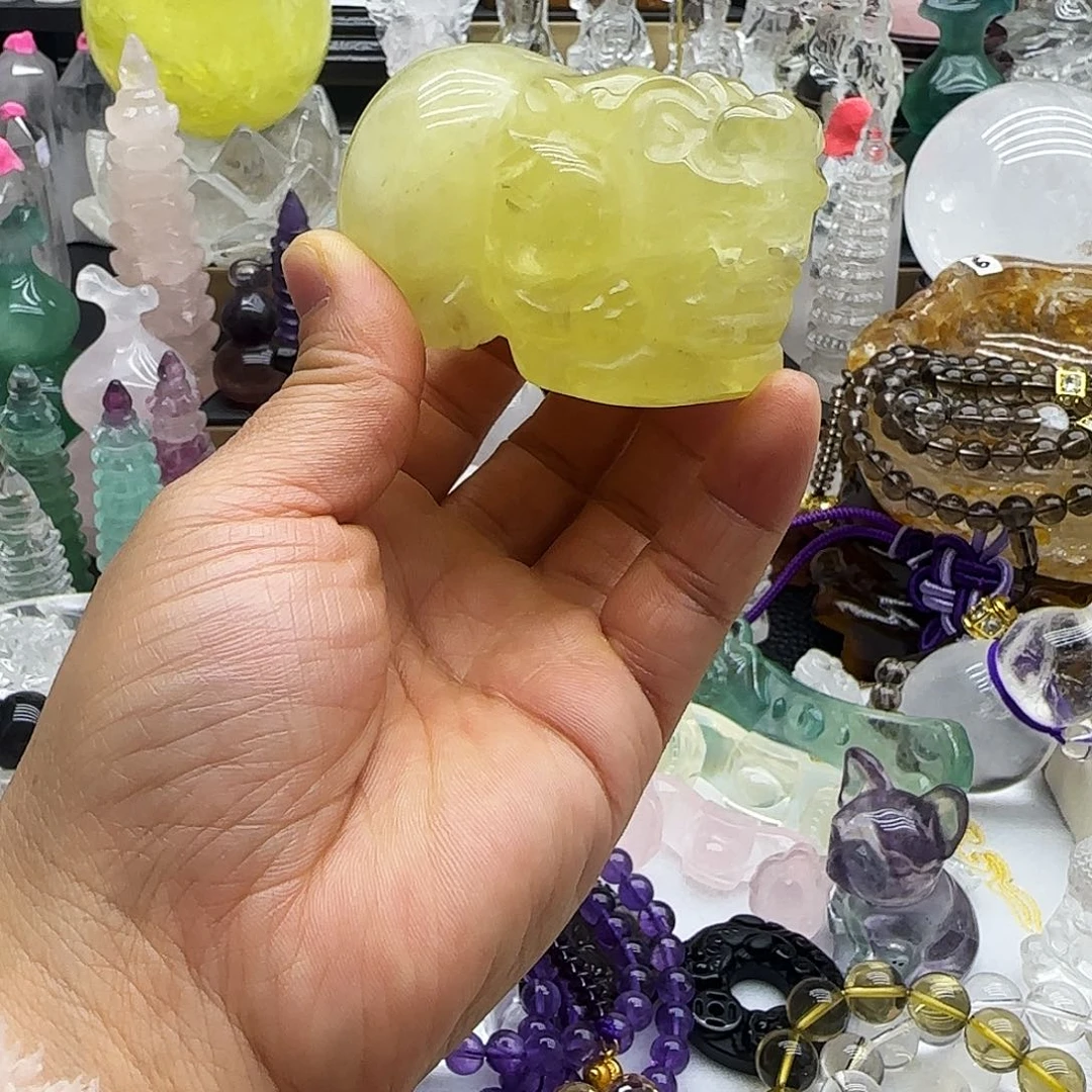 水晶未镶嵌车挂摆件