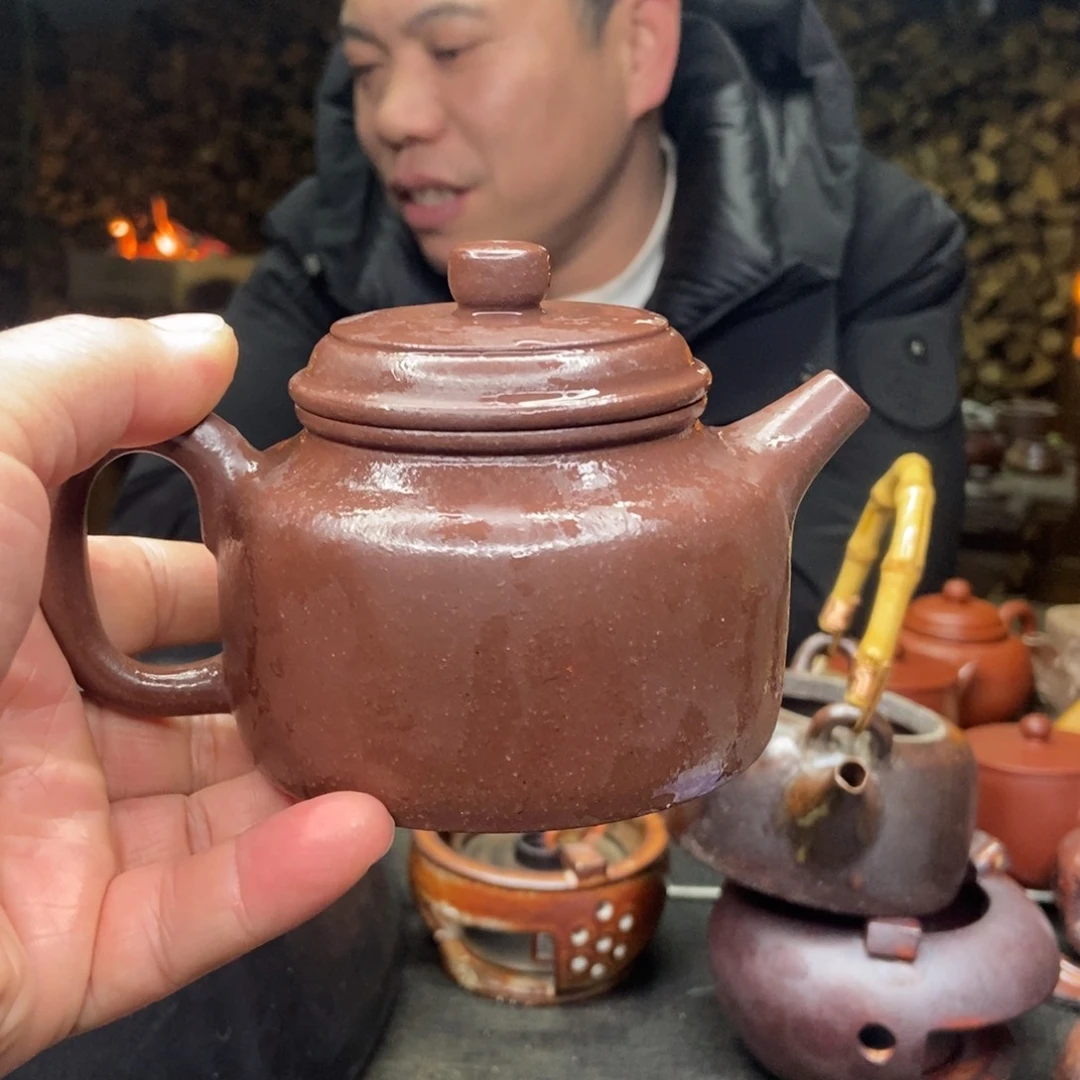 紫砂手工得中纯手工制作壶