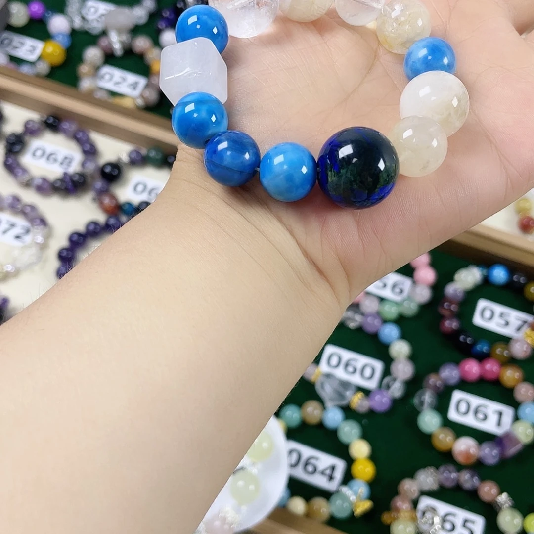 烟晶手链银S925镶嵌