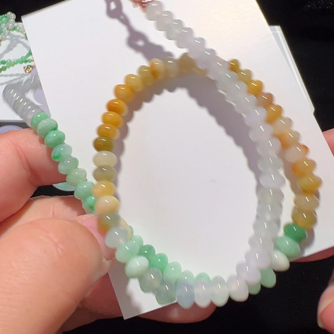 翡翠未镶嵌颈饰项链