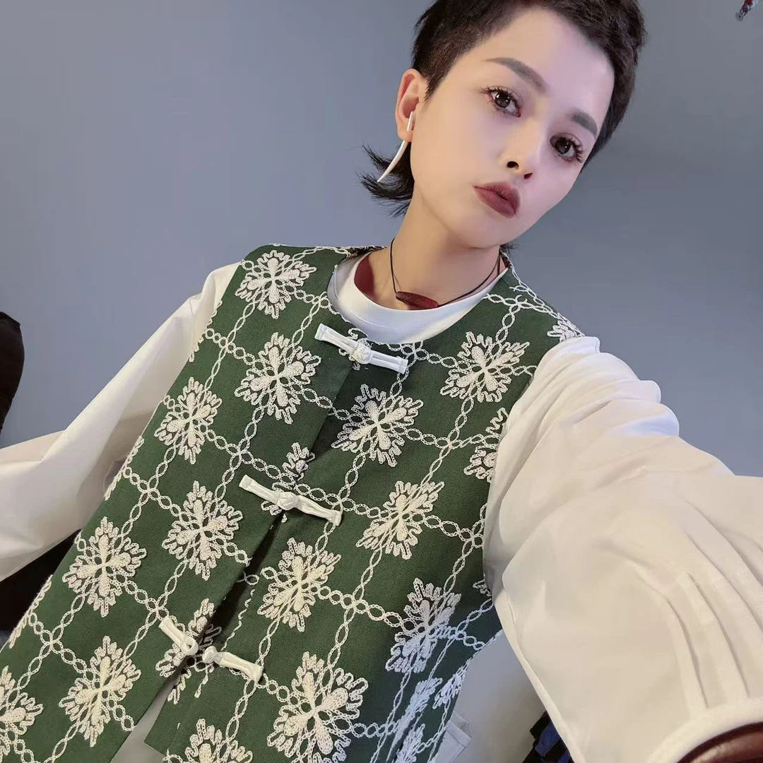 沐爷家2097时尚休闲百搭复古宽松潮流四季马夹