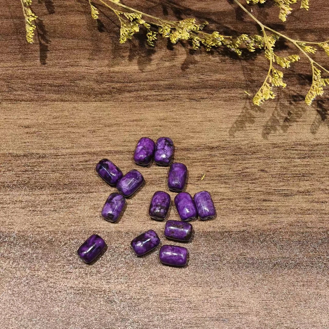 SJL紫桶珠单珠散珠24-117