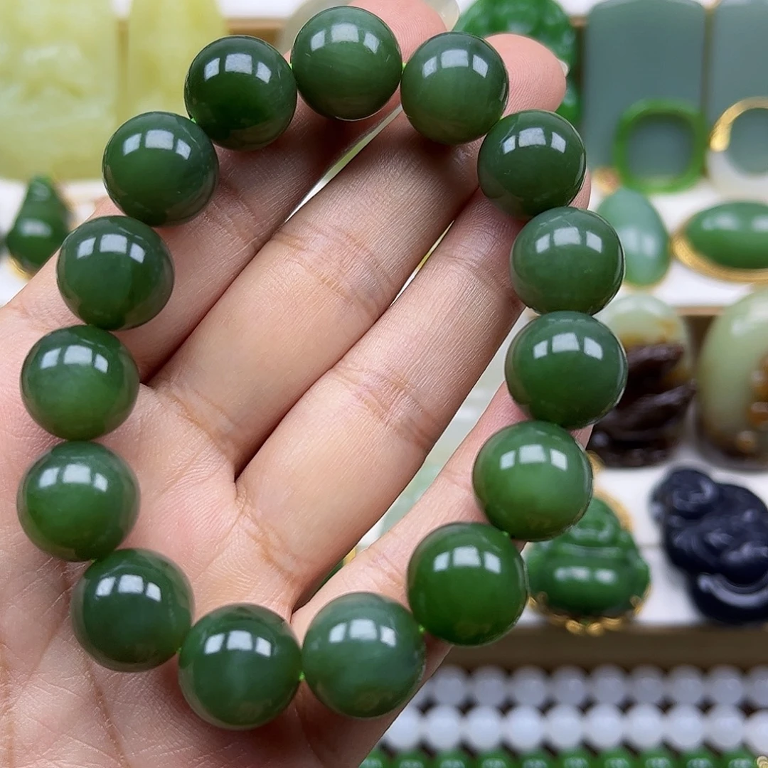 未镶嵌手串和田玉卡13➕