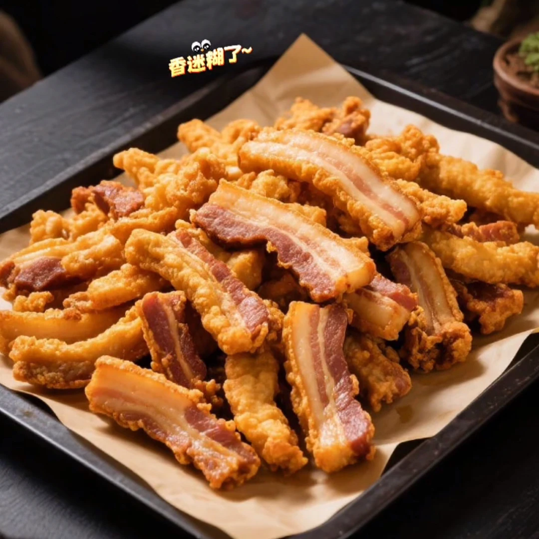 【半价抢1箱】猪油渣酥脆皮五花肉脂渣油炸特产香酥猪肉脂渣零食