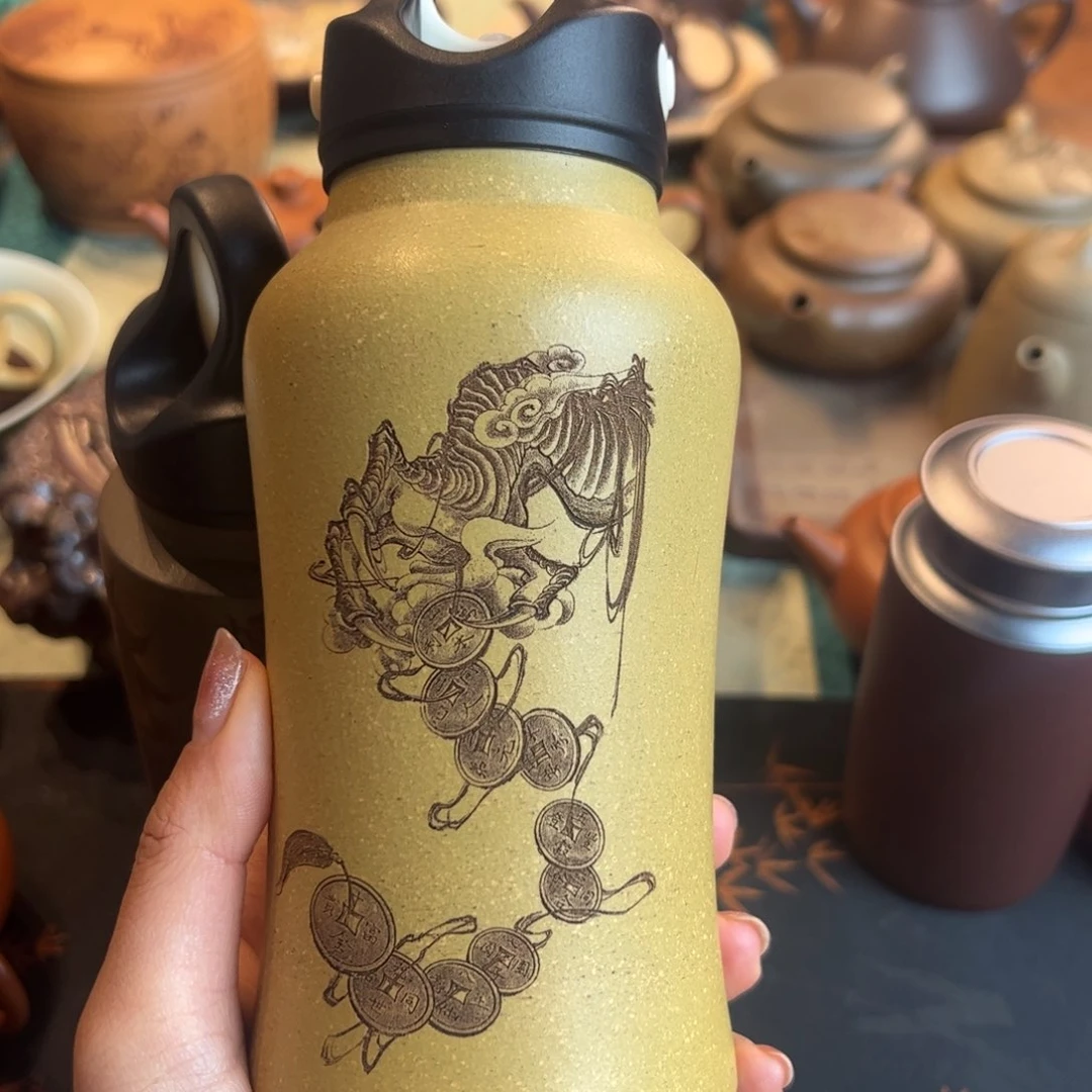 摆件遖**?保温杯段泥纯手工