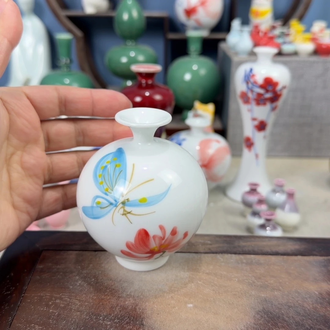陶瓷手工小花器摆件