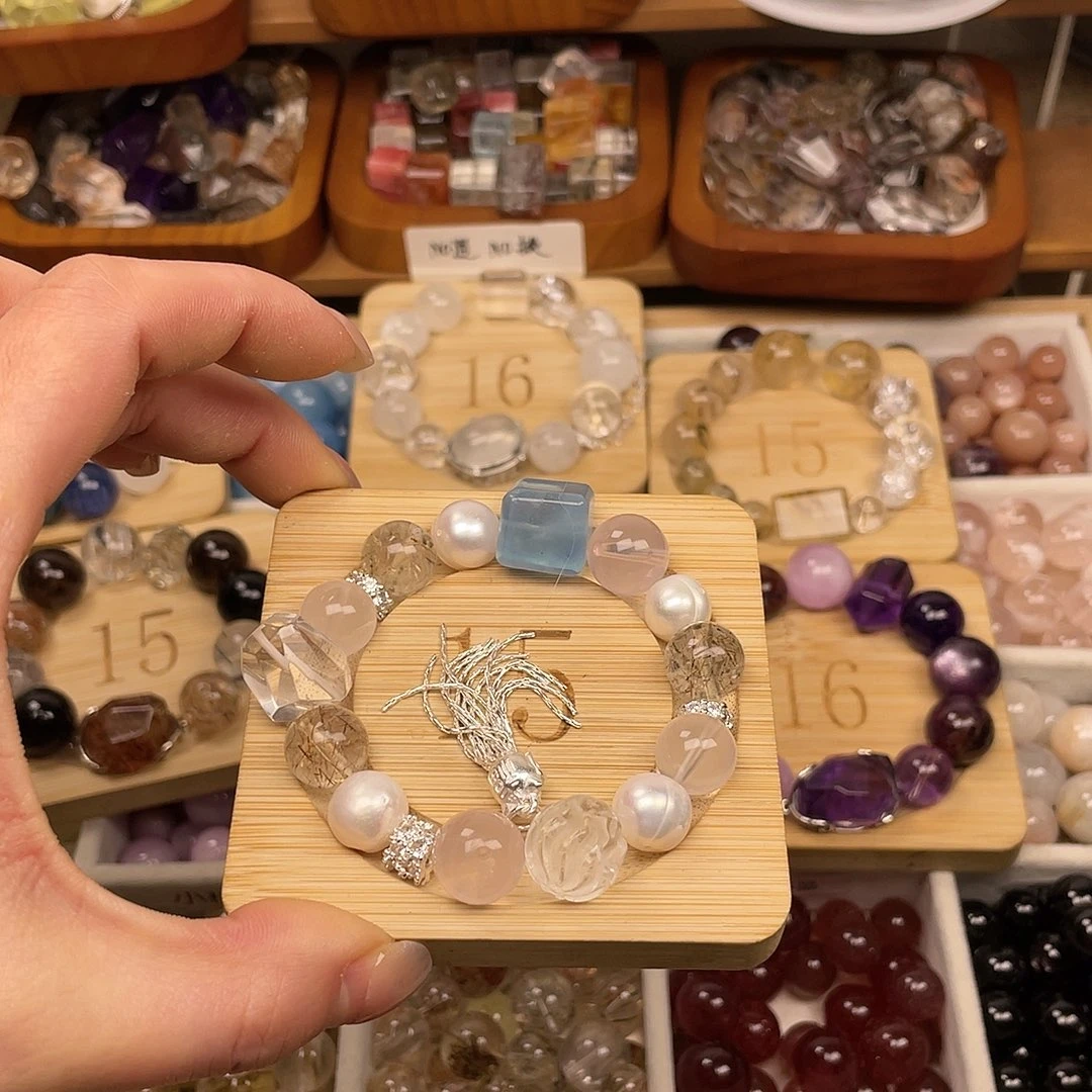 烟晶手链合金X****G水晶