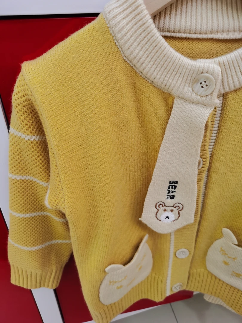 儿童冬季开衫秋冬童装毛衣针织衫宝宝针织卡通春秋小童欧若开衫风