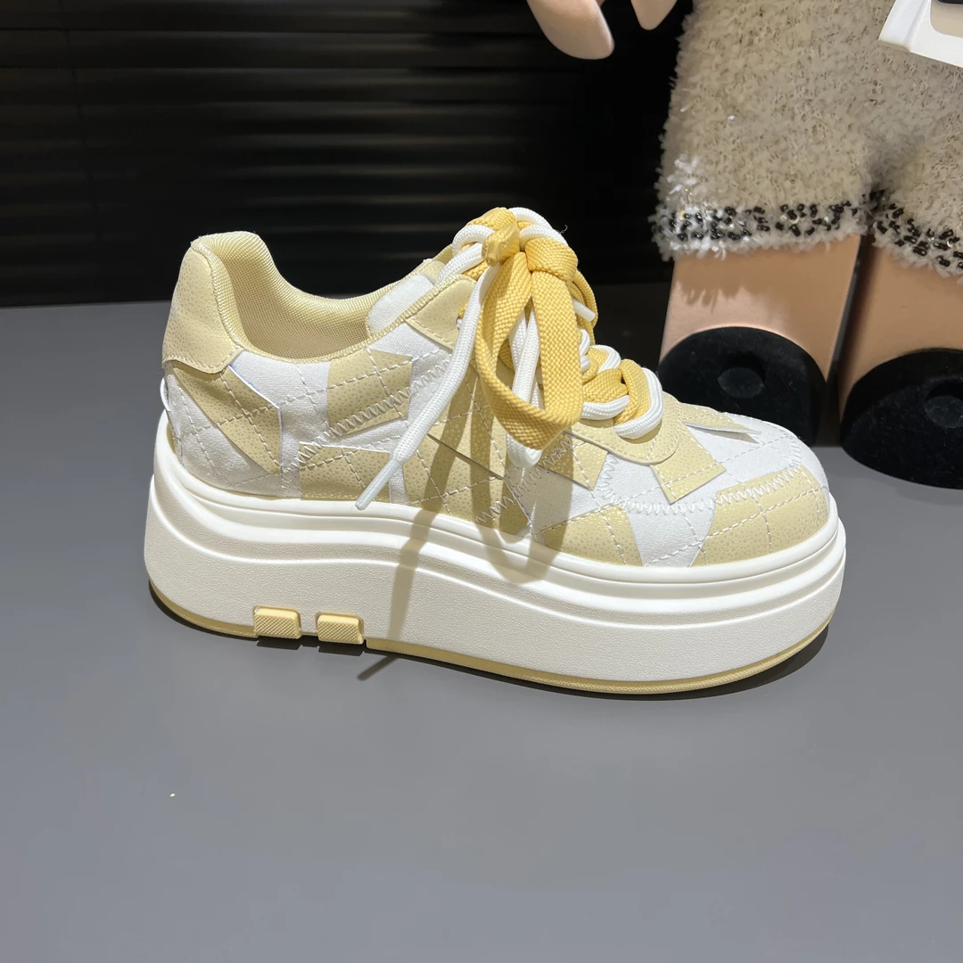 【HeiPa】付小付家四季穿新款透气厚底带时尚休闲女鞋