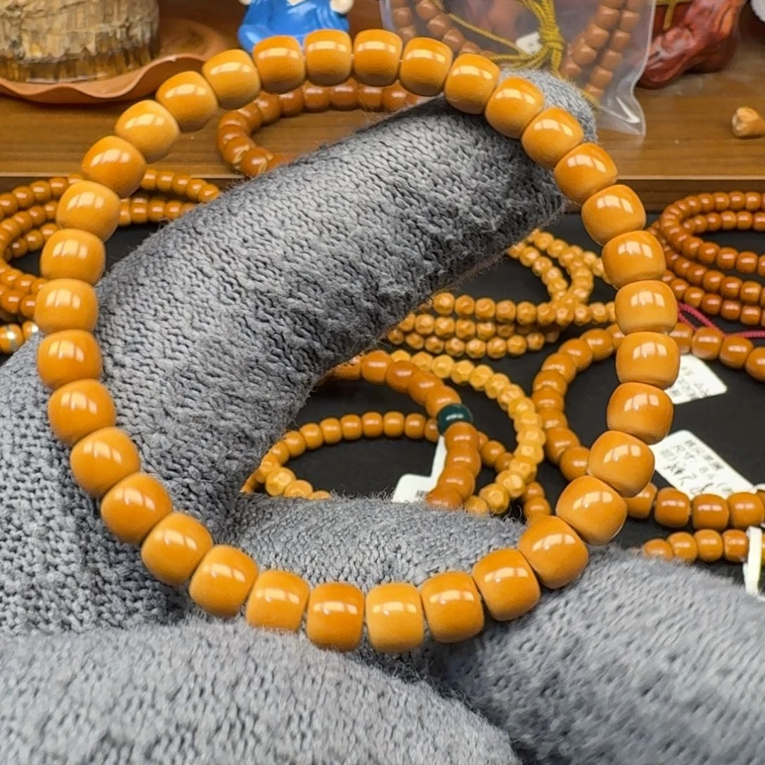 一***刘手串/手链橄榄核6.5老挝正三花核尖单圈