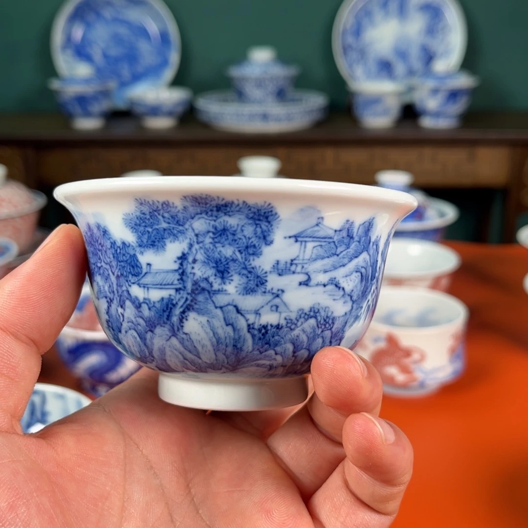 瓷片景德镇手工手绘