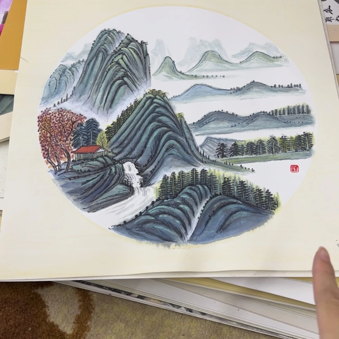 国画33-33卡纸作品艺