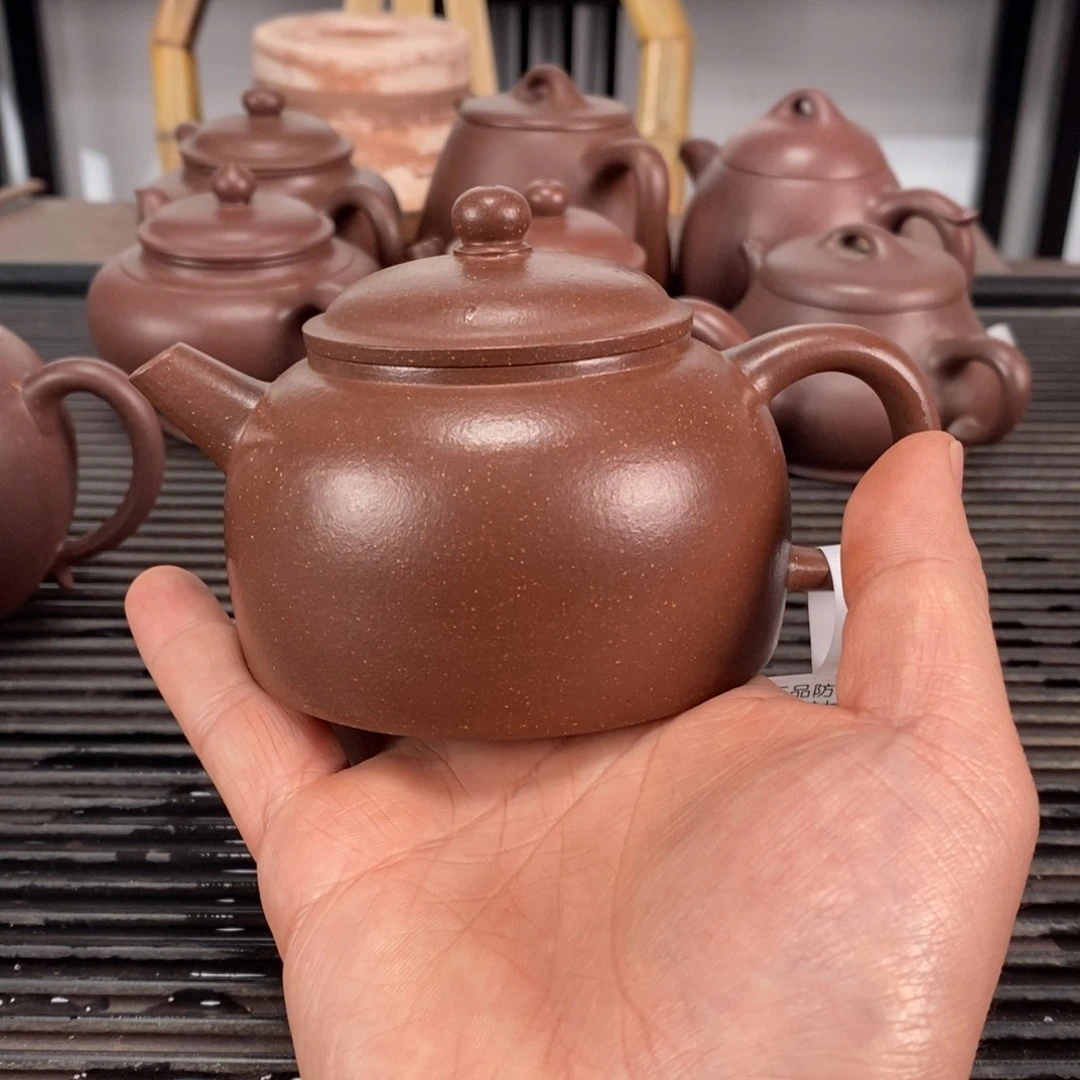 紫砂茶壶底槽清百纳容量220毫升