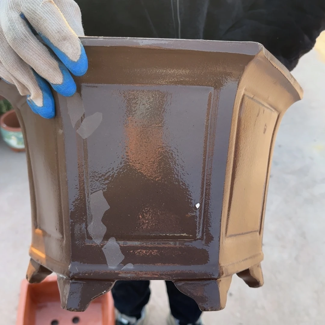 紫砂花盆口径33.21口径