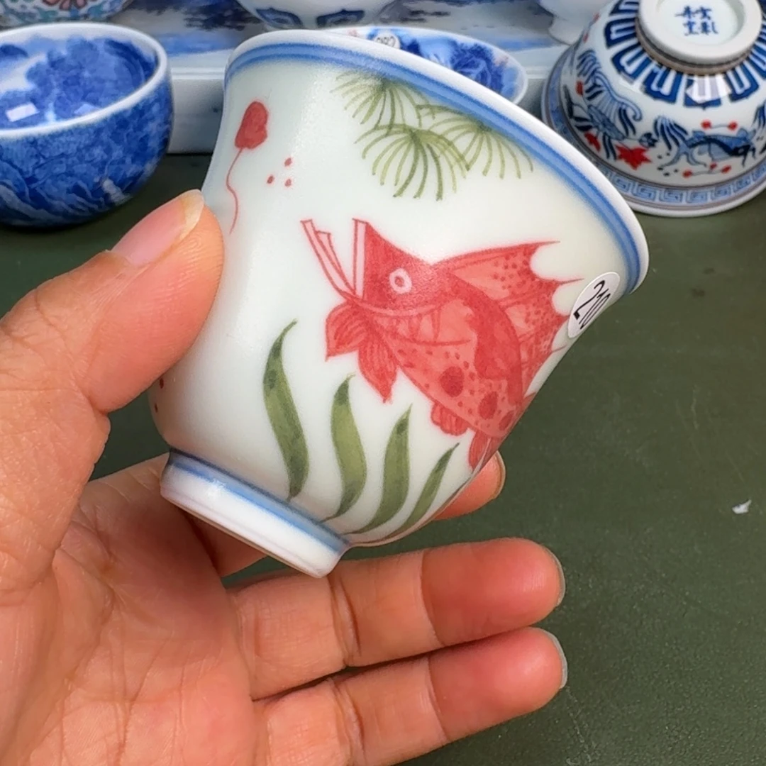 陶景德镇纯手绘茶具圆圆210