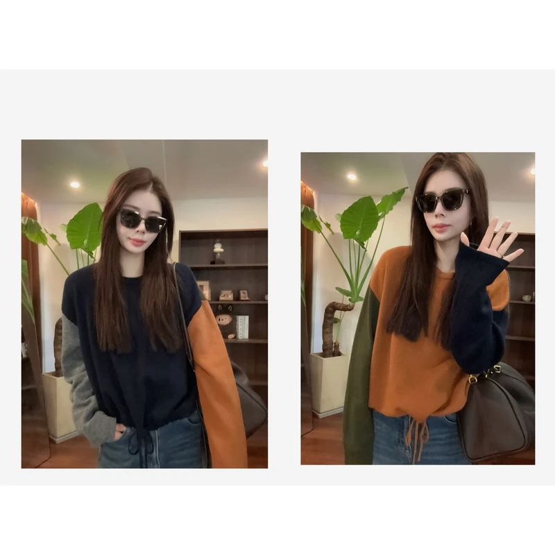 新款“魔方毛衣”877#P03343新款秋款活力常青藤时髦上衣