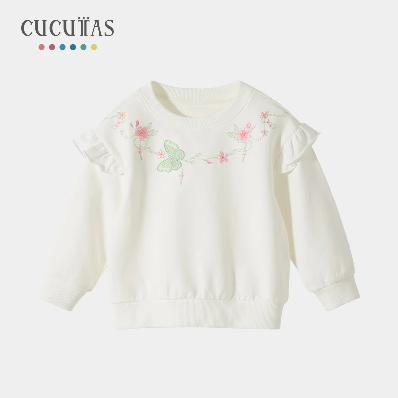 25新款cucutas幼童儿童女童轻柔花语长袖卫衣CY25SPW707
