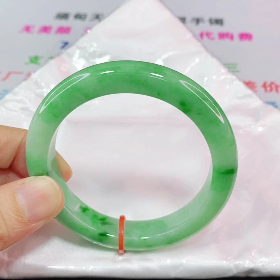 未镶嵌手镯翡翠55圈口正圈