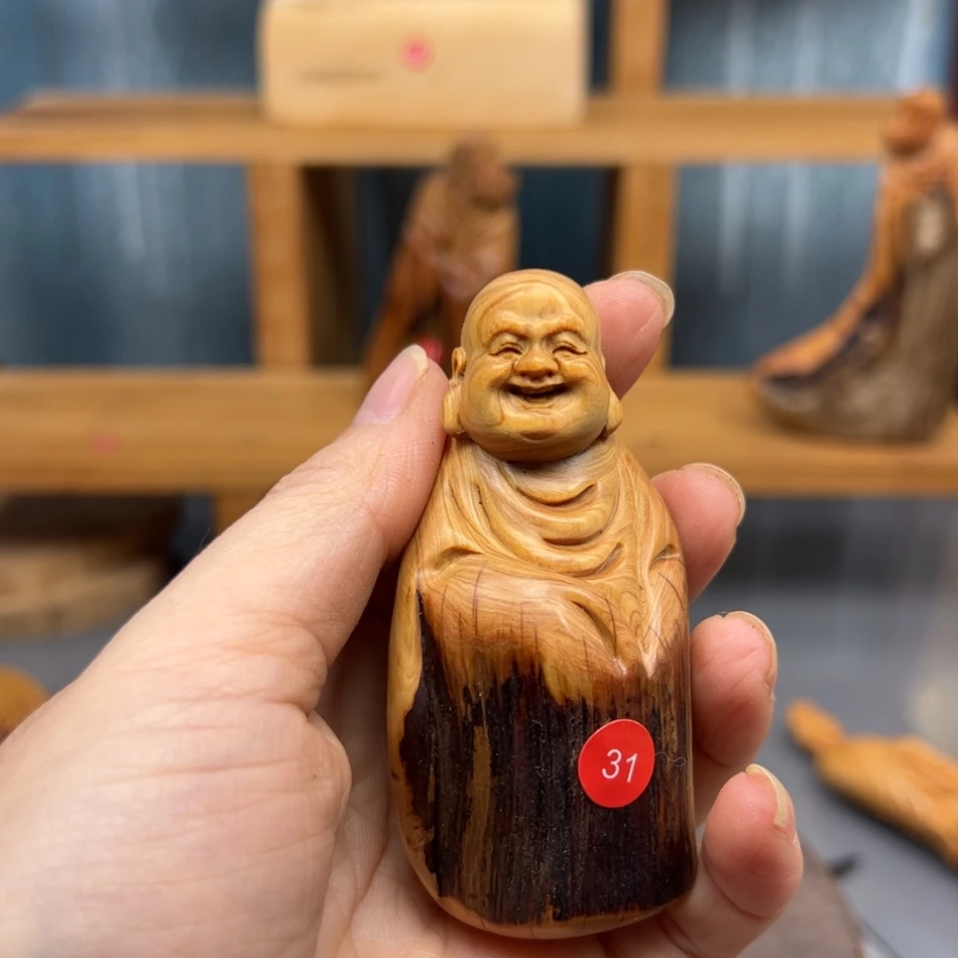 用***9木崖柏木摆件手把件