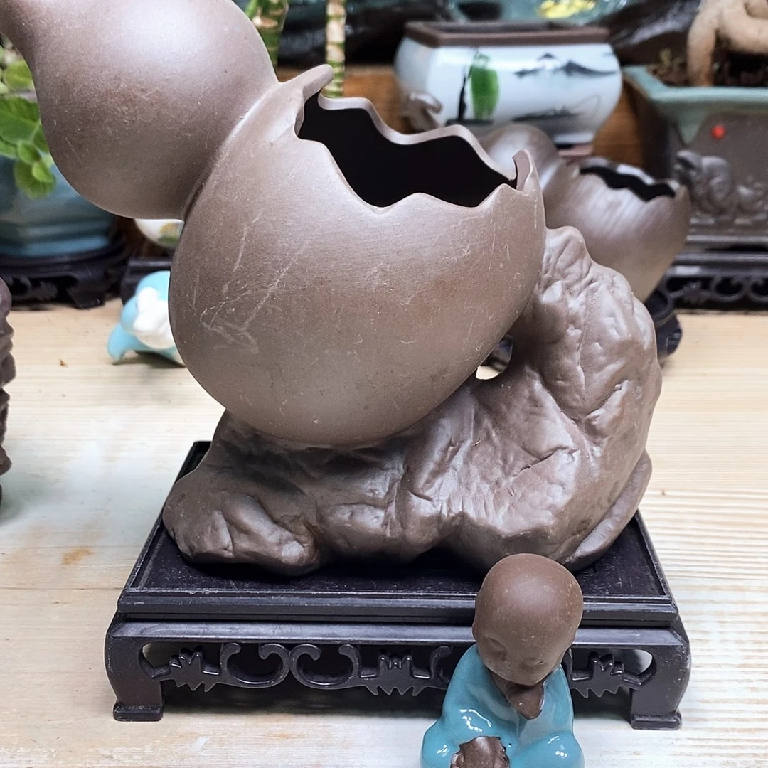 紫砂花盆陶瓷艺术都