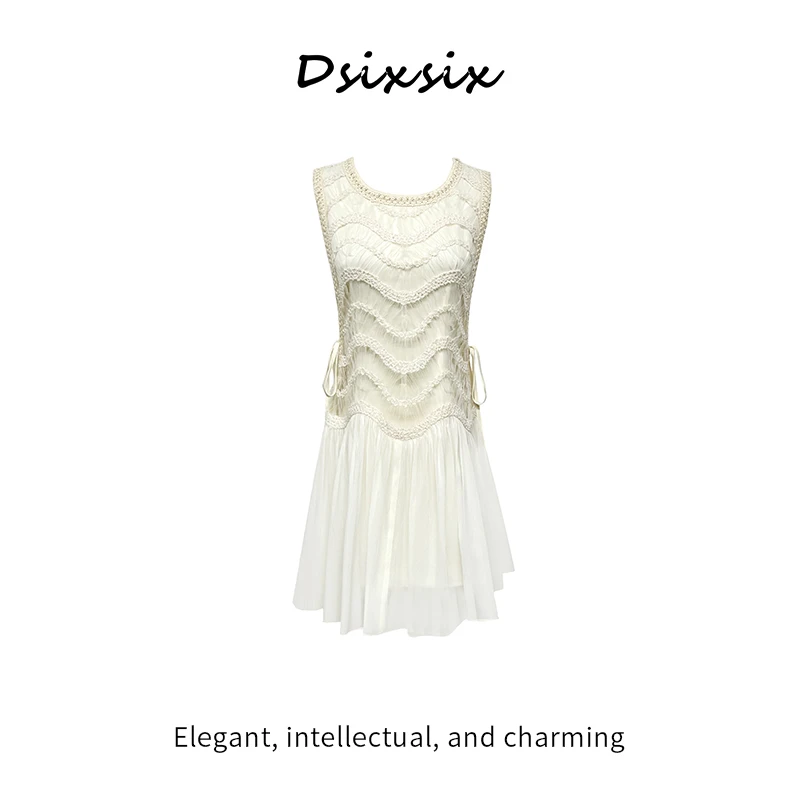 Yeah Me-【山月记】夏季法式古典气质小众设计感优雅无袖连衣裙女装