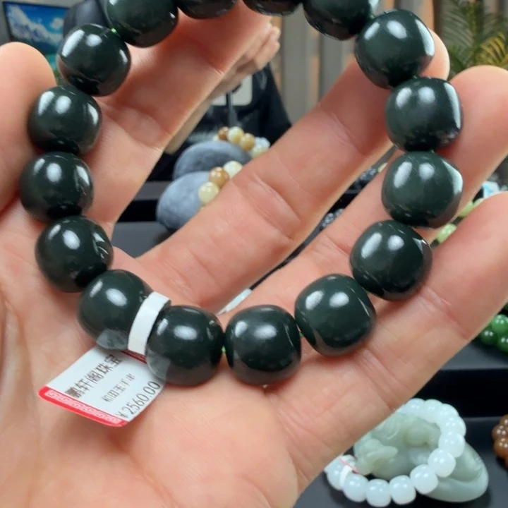 和田玉未镶嵌手链