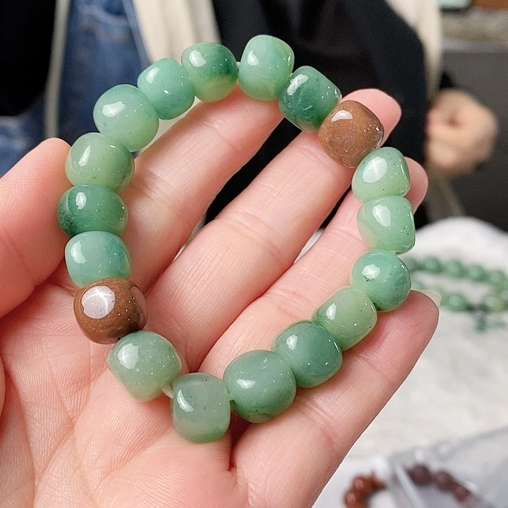 密玉（石英质玉）手链未镶嵌