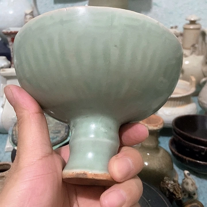 瓶及**茶明代龙泉完完整整的