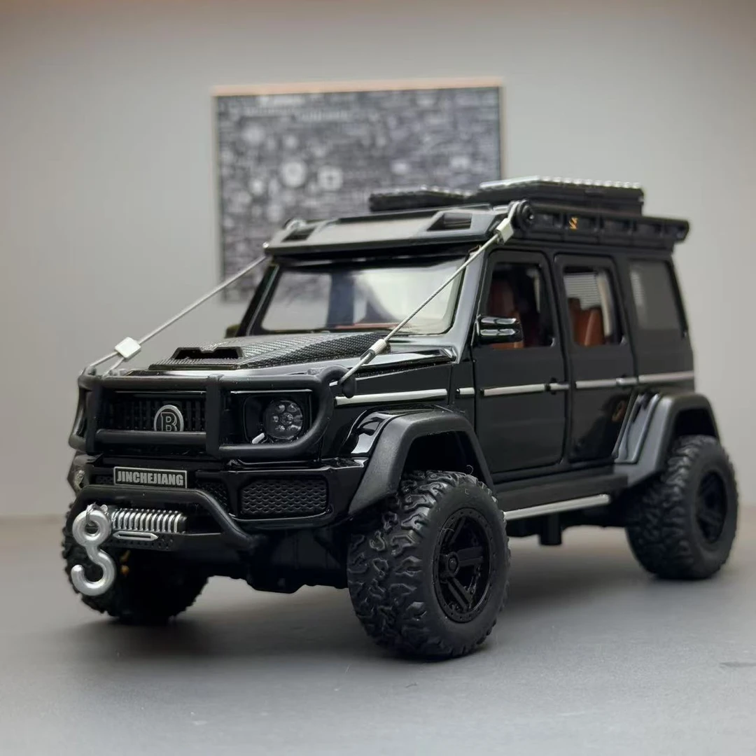 【巴博斯G550】仿真改装版4X4合金汽车模型合金车模声光回力车摆件