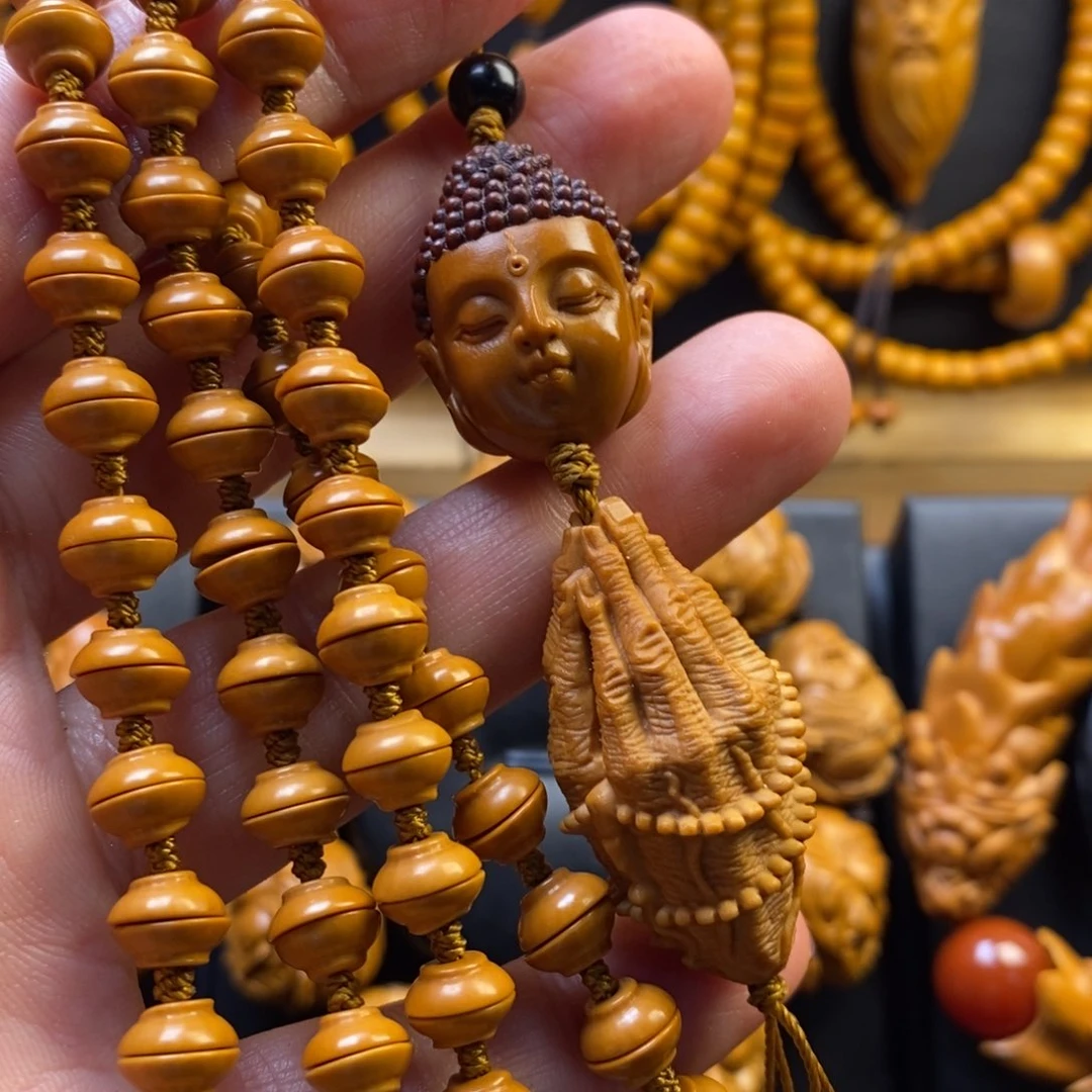 橄榄核手串一心向佛