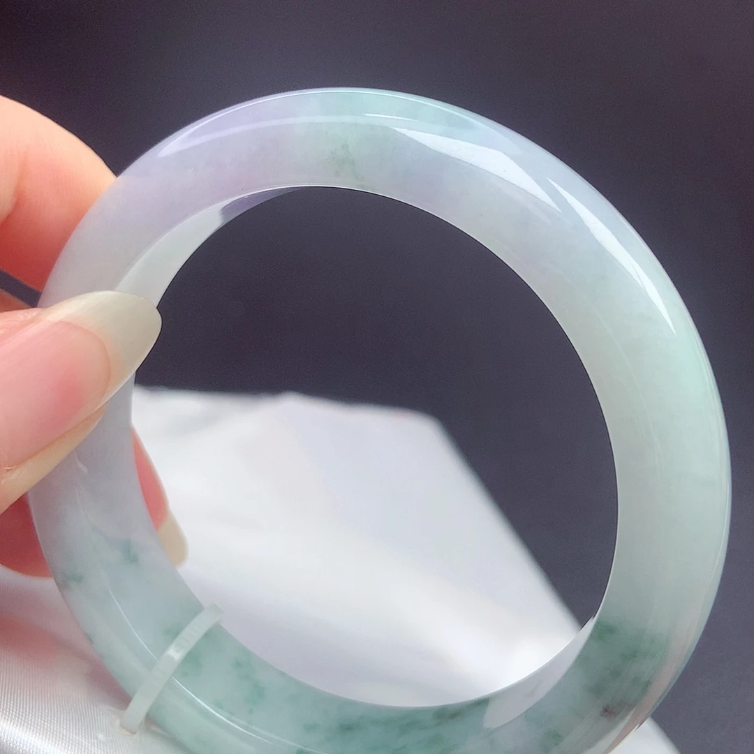 翡翠未镶嵌手镯55圈口