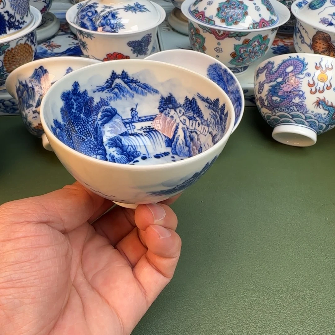 纯手工纯手绘茶具石头331