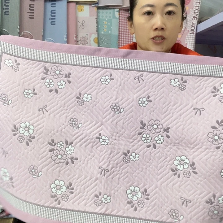 棉纱布特价粉色微微乡野