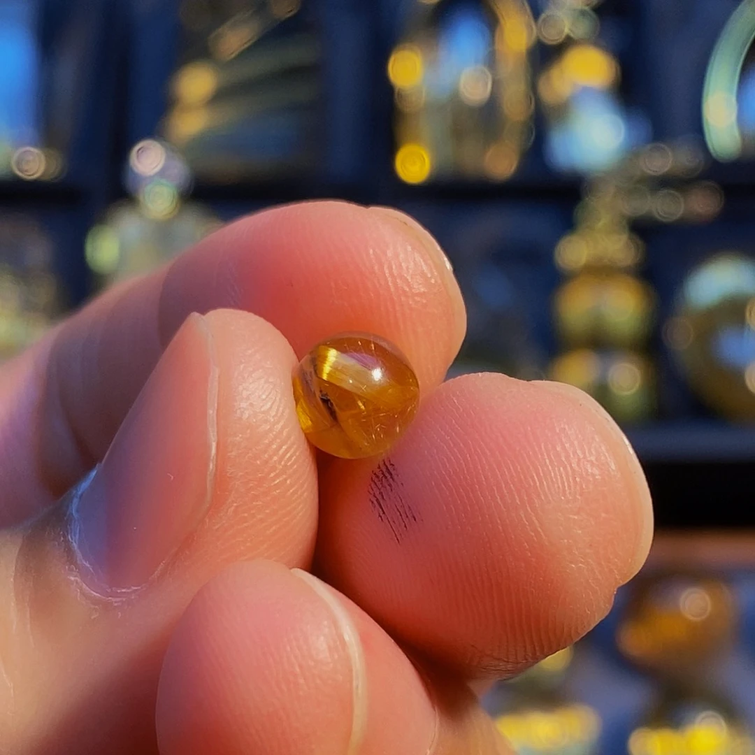 水晶颈饰未镶嵌靓天然发晶单珠吊坠