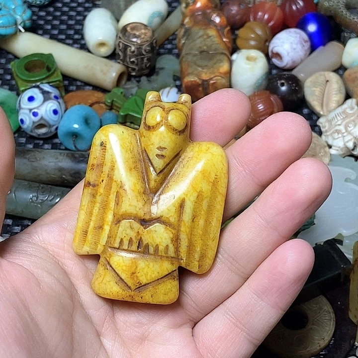 和田玉未镶嵌颈饰74