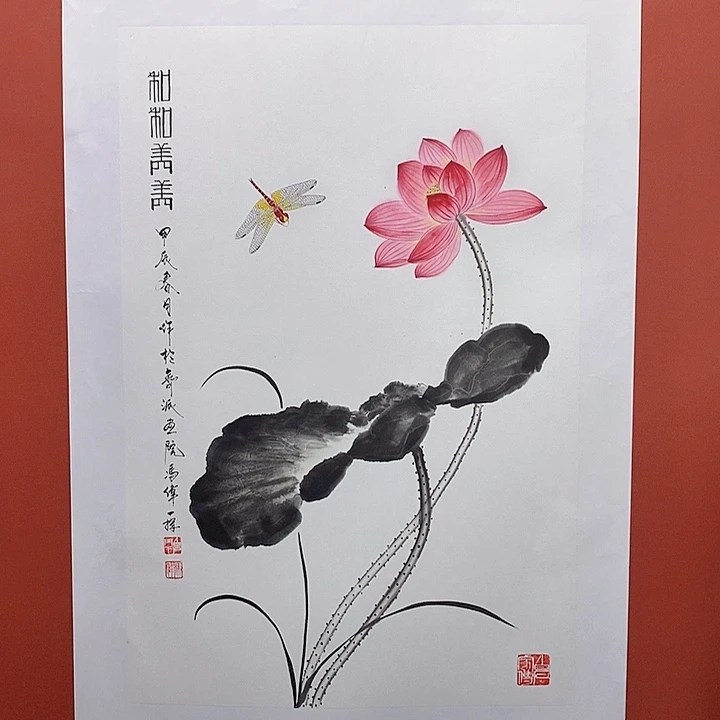 国画冯伟老师手绘国画作品音浩