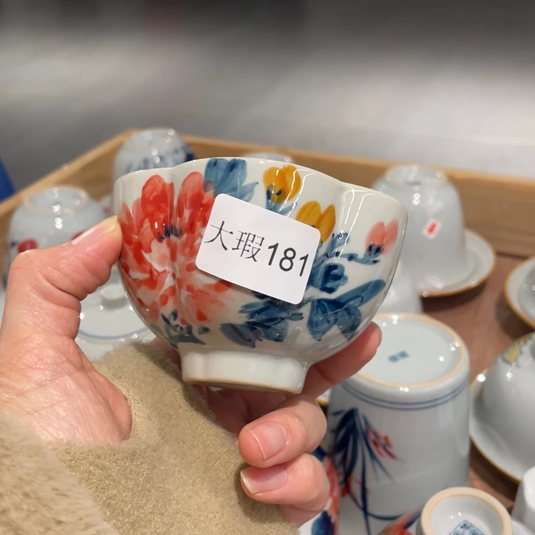 有瑕釉下彩纯手绘