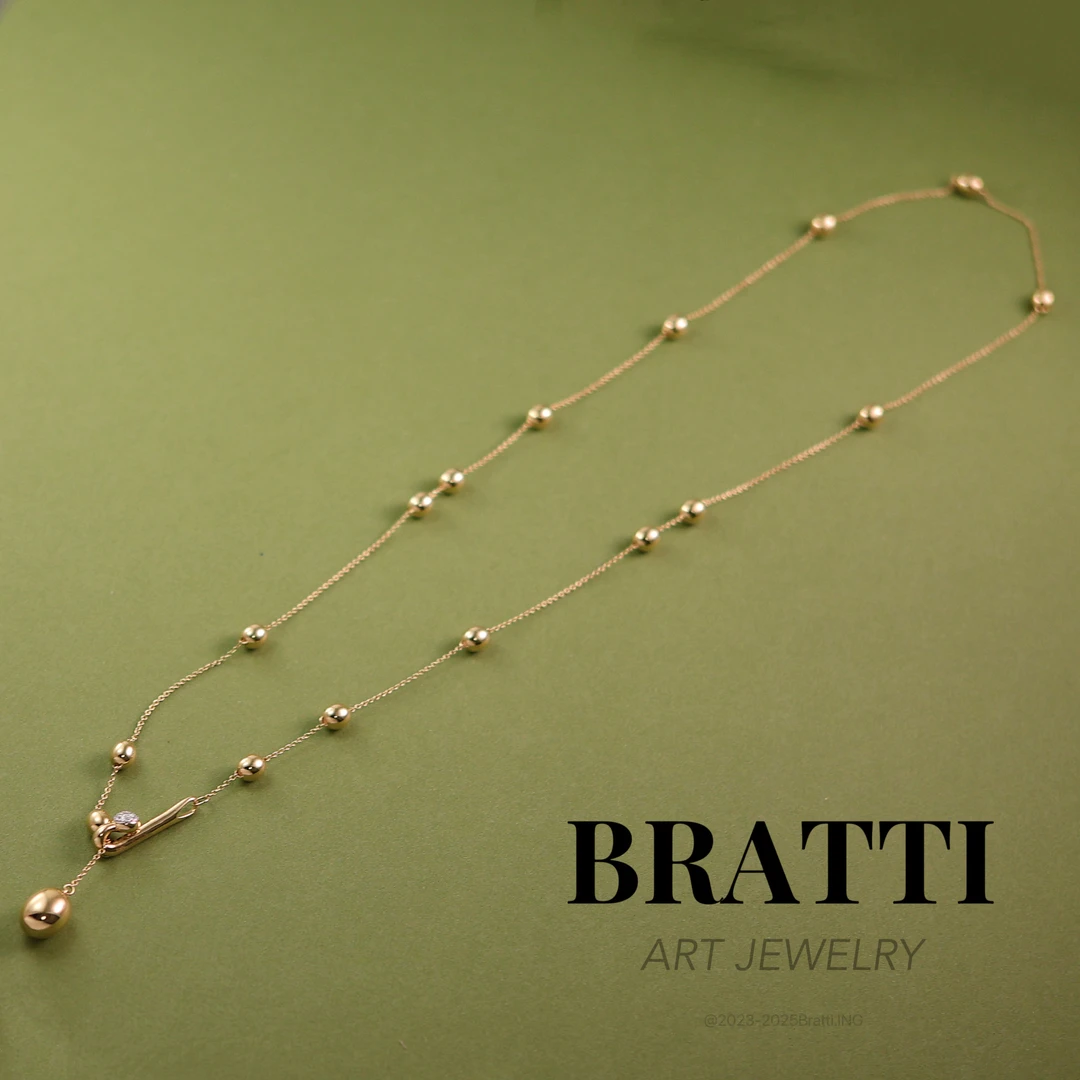 Bratti珠宝18K金N家豆子系列钻石项链（55cm）-KX251001