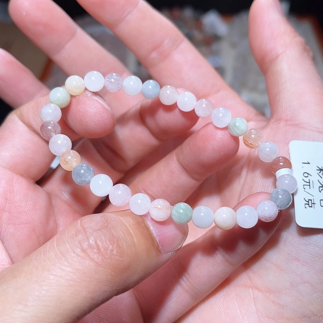 水晶手链未镶嵌124号主图手串  6+