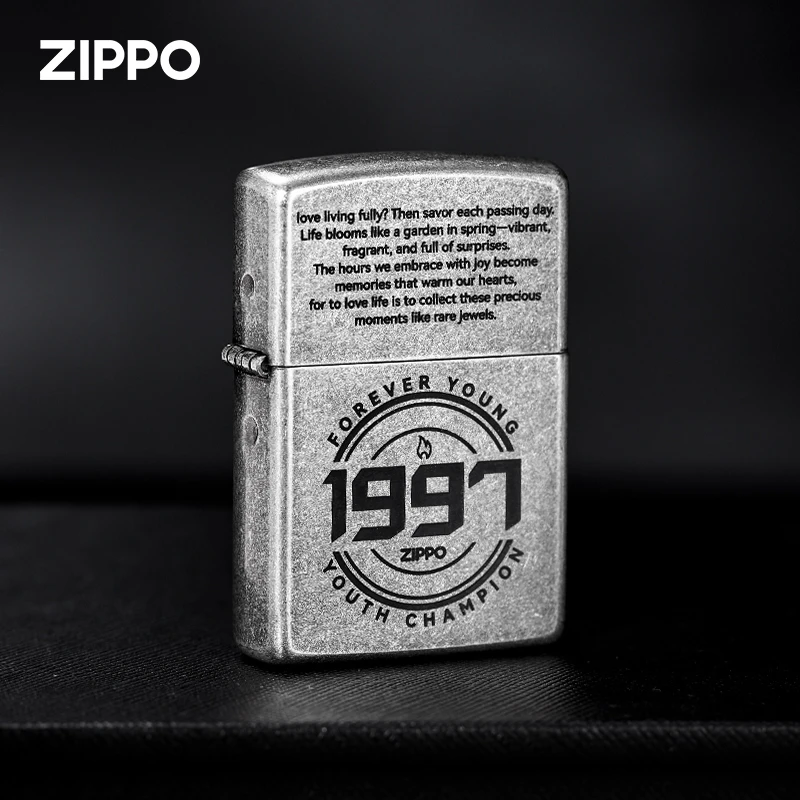 ZIPPO打火机【古银年份定制】正品防风原装男士经典送礼DYJ1H1X1