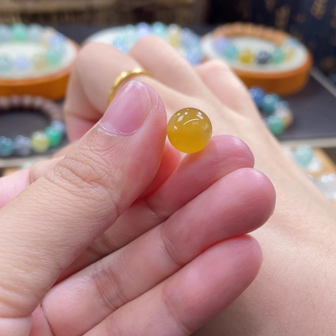 未镶嵌手链翡翠冰鸡油黄