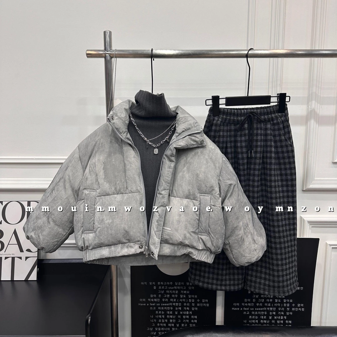 【小黎家清货款】冬季新款男童韩版羽绒服立领保暖90绒外套CC1899