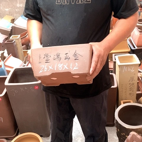 紫砂花盆手工制作