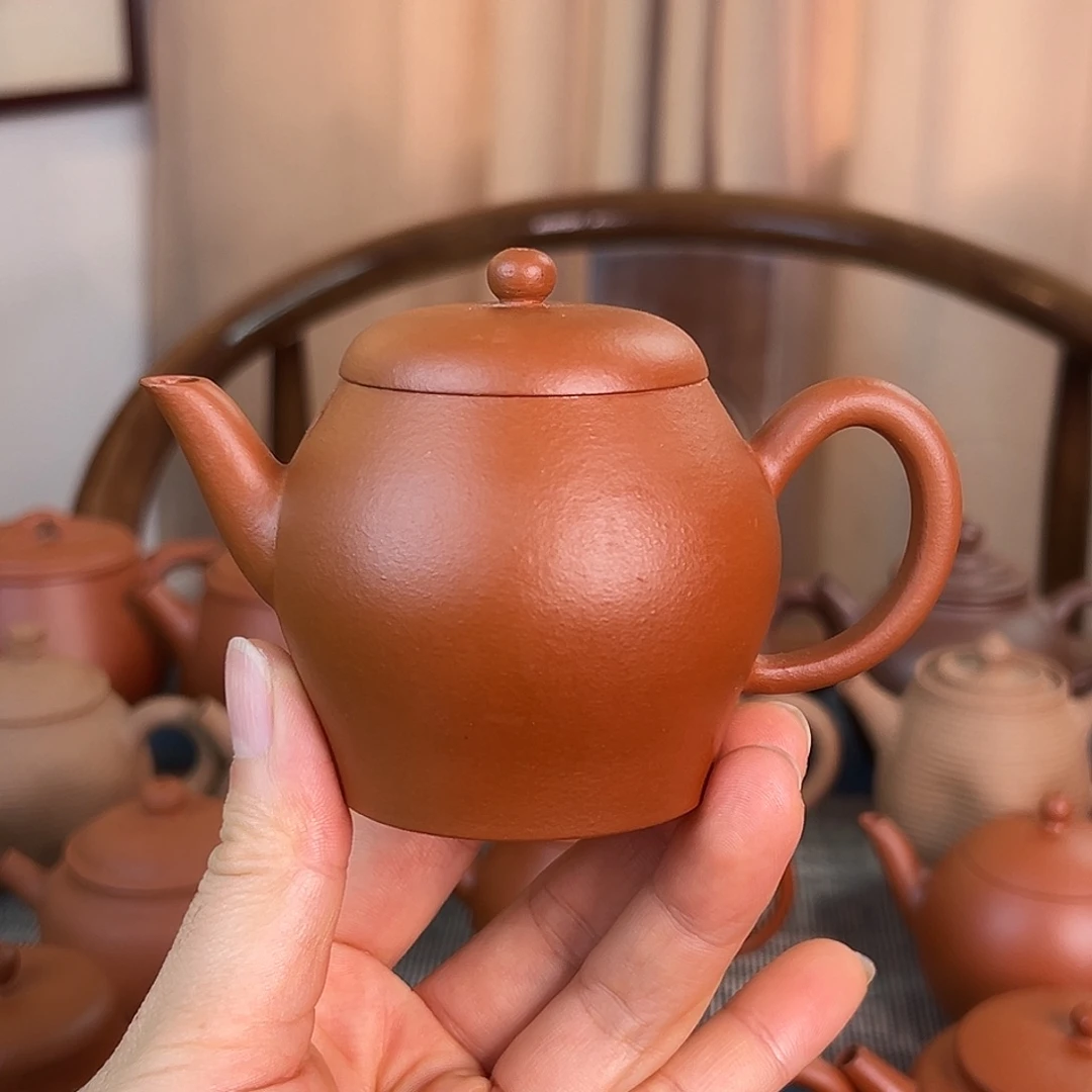 紫砂茶壶精品原矿 翁壶 生砂朱泥 140cc