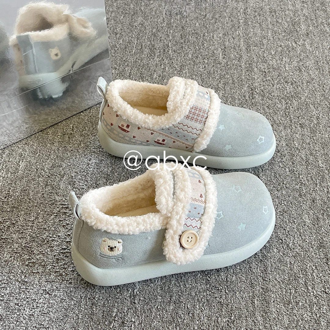 保暖加绒鞋子女款爆款2025新款冬季板鞋小白鞋高颜值休闲鞋勃肯鞋