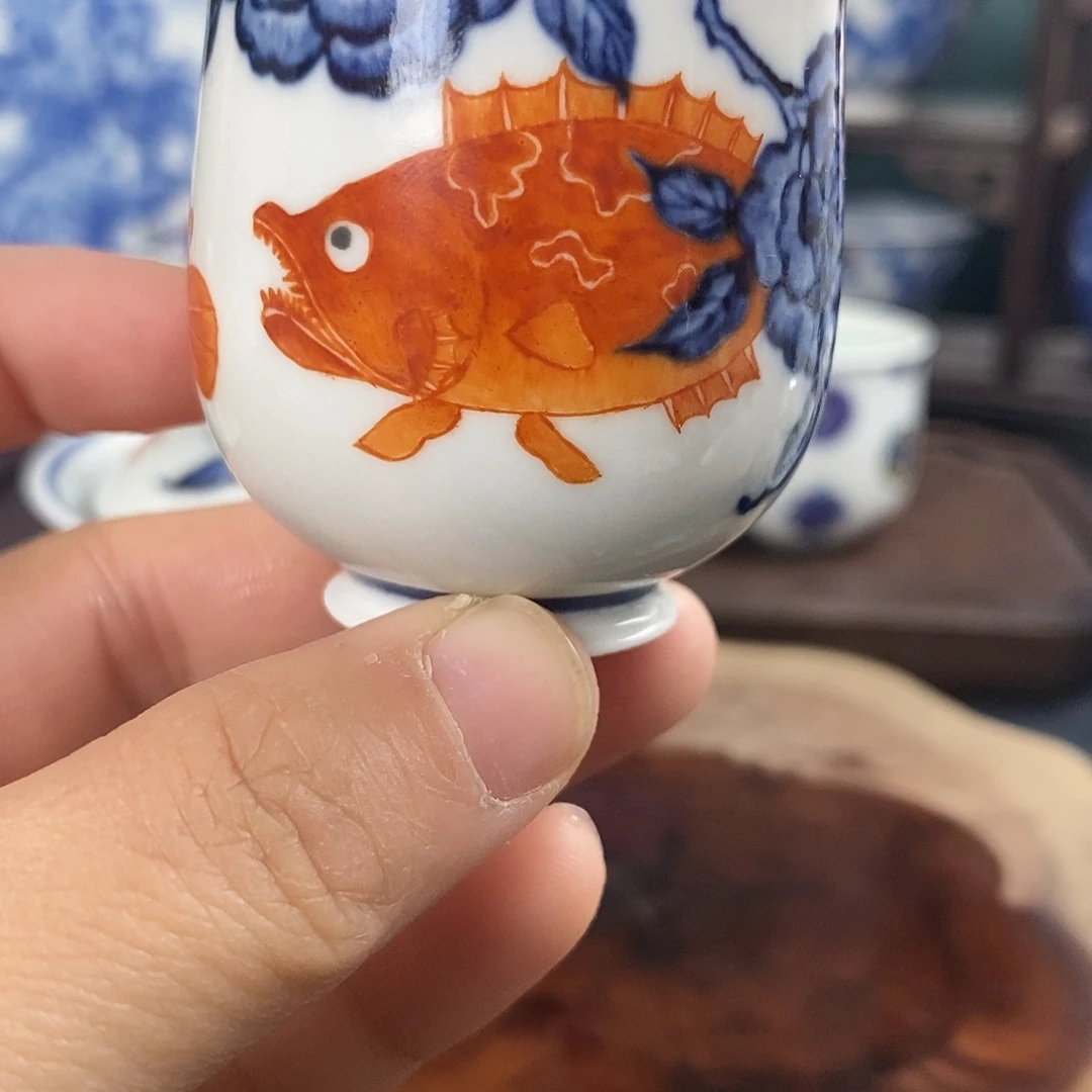 瓷片景德镇手绘青花茶器21