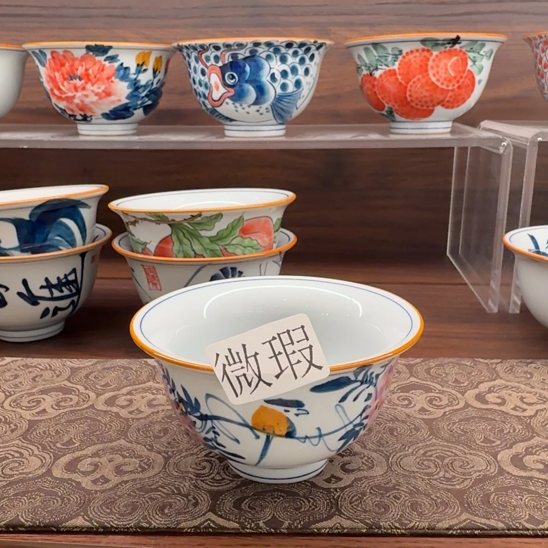 釉下彩纯手绘微瑕