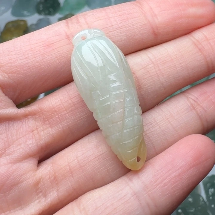 翡翠未镶嵌颈饰小玉米