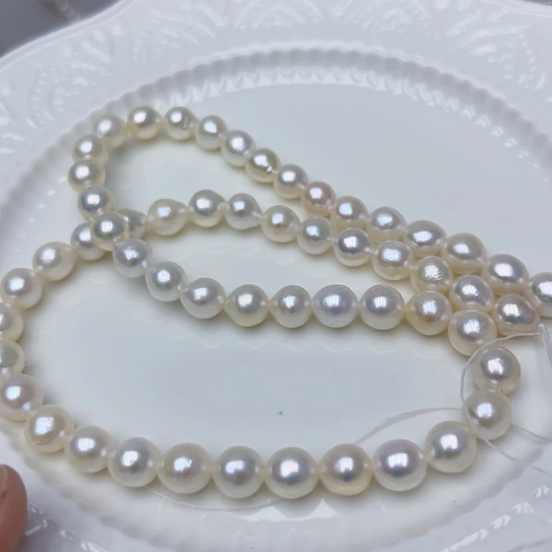 淡水珍珠颈饰银S925镶嵌