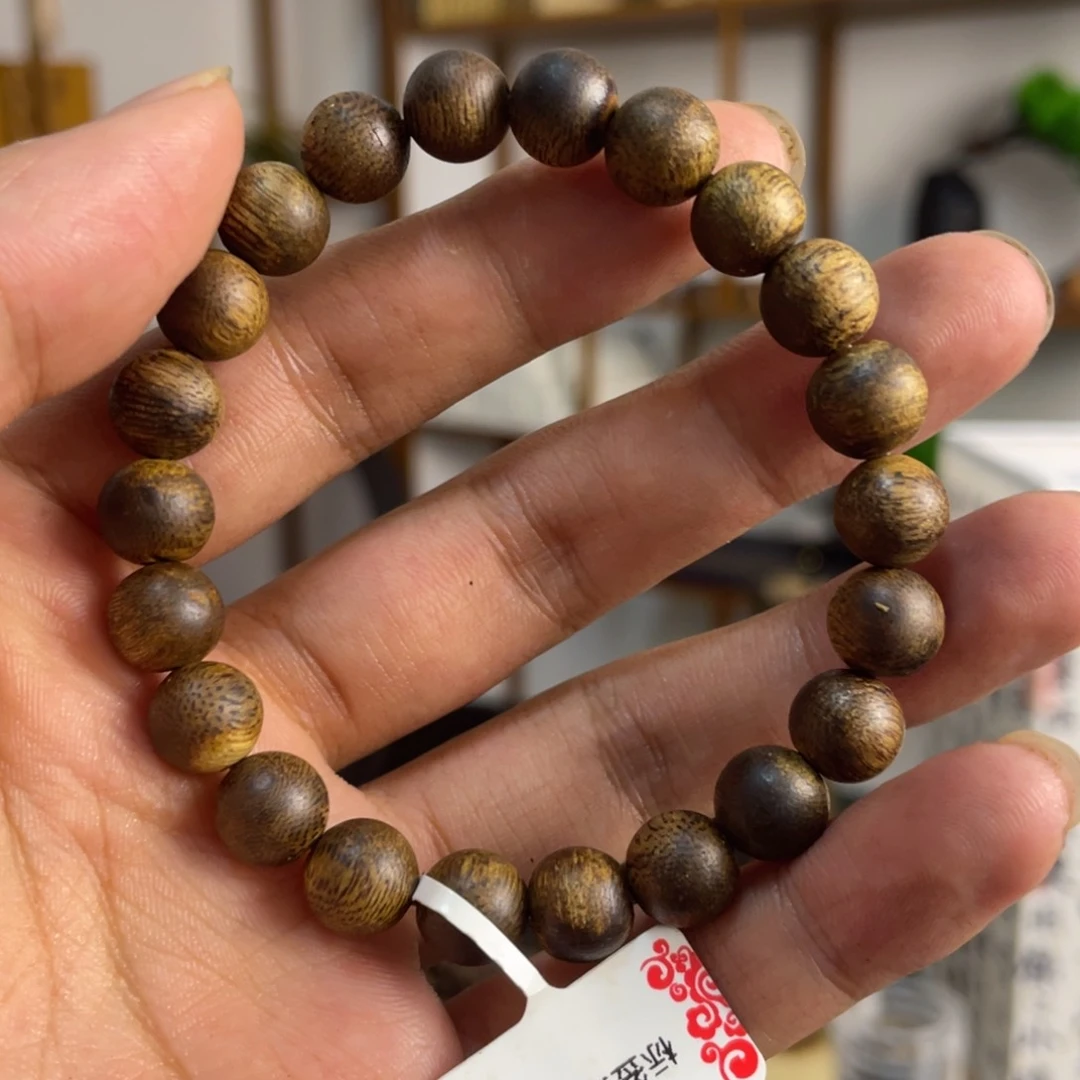 手串沉香09绿棋单圈手串发一